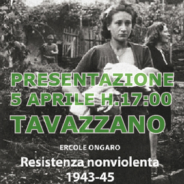Presentazione di "Resistenza nonviolenta 1943-1945" a Tavazzano