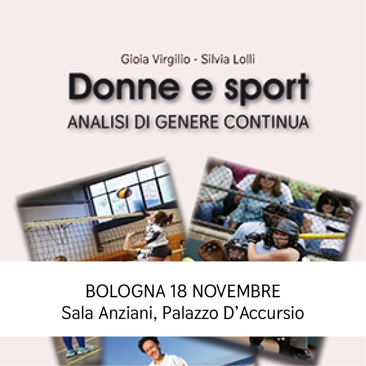 Presentazione Donne e sport a Bologna - 18 novembre